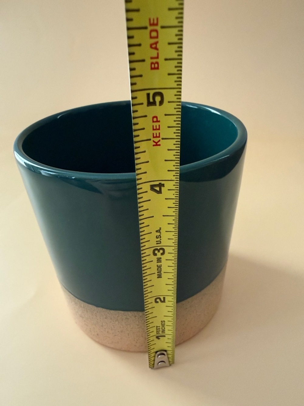 Deep Teal Ceramic Bowl by
